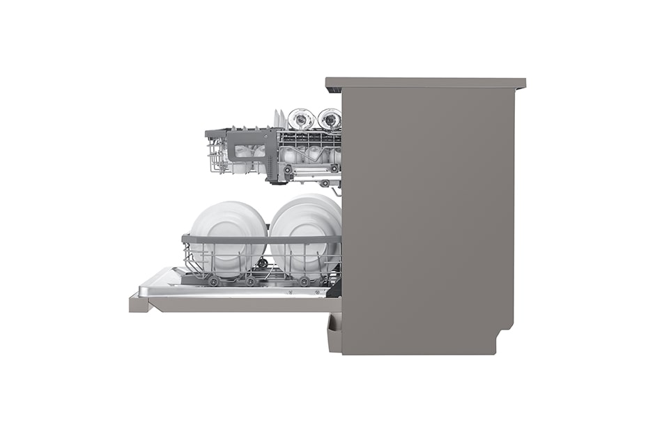 LG 14 Place QuadWash® Dishwasher in Platinum Steel Finish, XD4B14PS